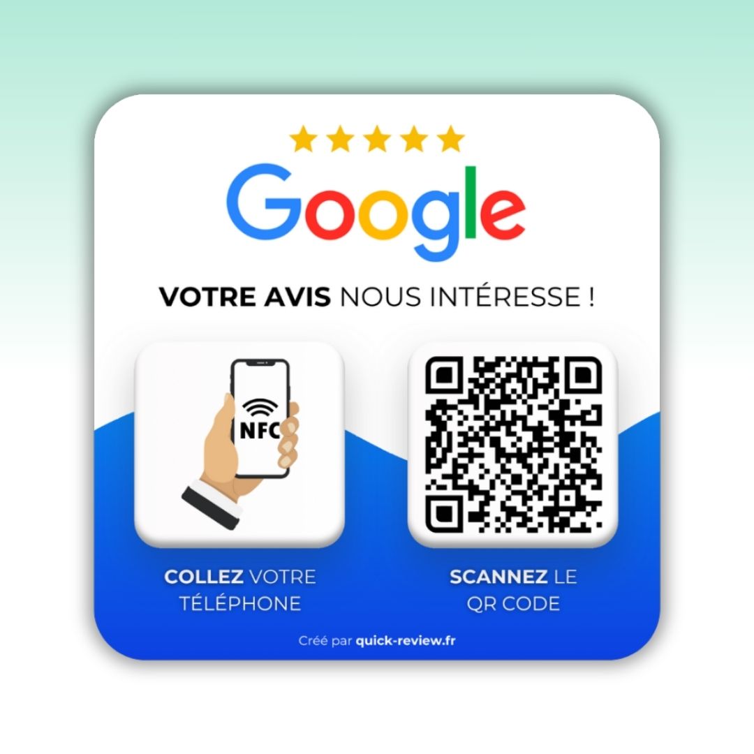 Plaque Avis Google