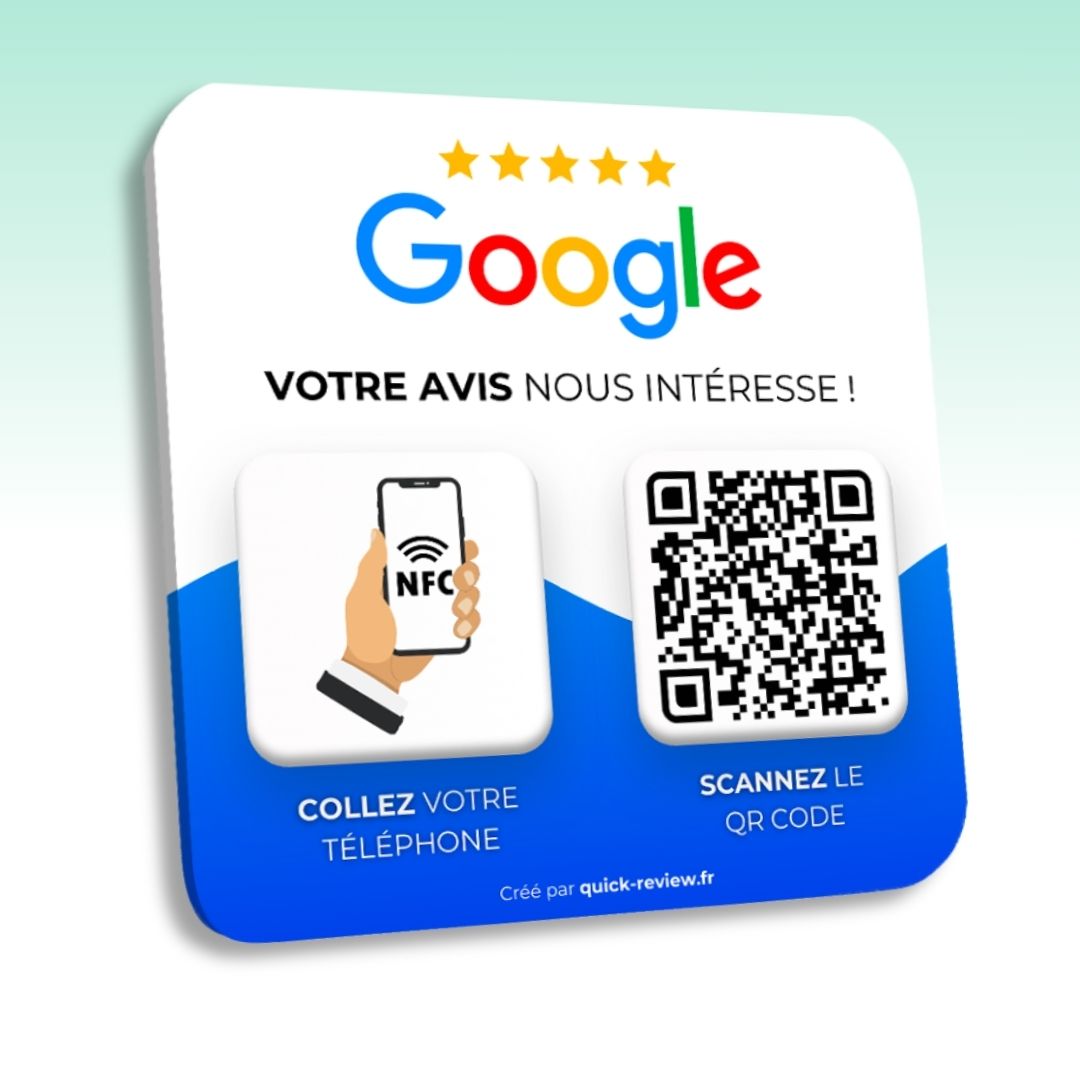 Plaque Avis Google